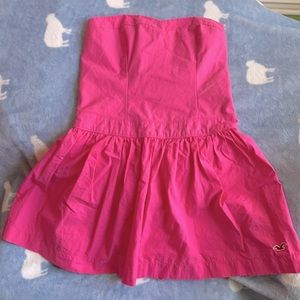 Pink Hollister strapless dress